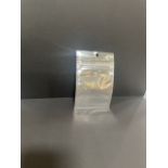 (Located in Moreno Valley, CA) 1g Barrier Bags White/Clear - Hang Hole and Tear Notch, Qty 20,000