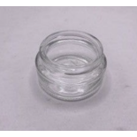 (Located in Moreno Valley, CA) Flush V2 Jar Glass Base : 1oz Round (48/400) : Clear, Qty 5,000