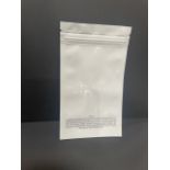 (Located in Moreno Valley, CA) 7g Washington Stamp Barrier Bags White/Clear, Qty 18,650