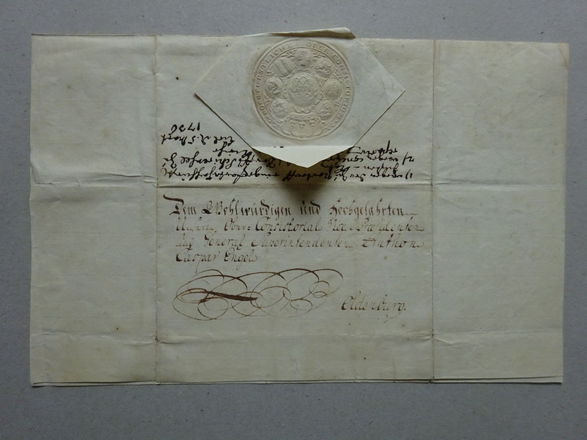 Carl Friedrich - Brief 1736 - Bild 2 aus 4
