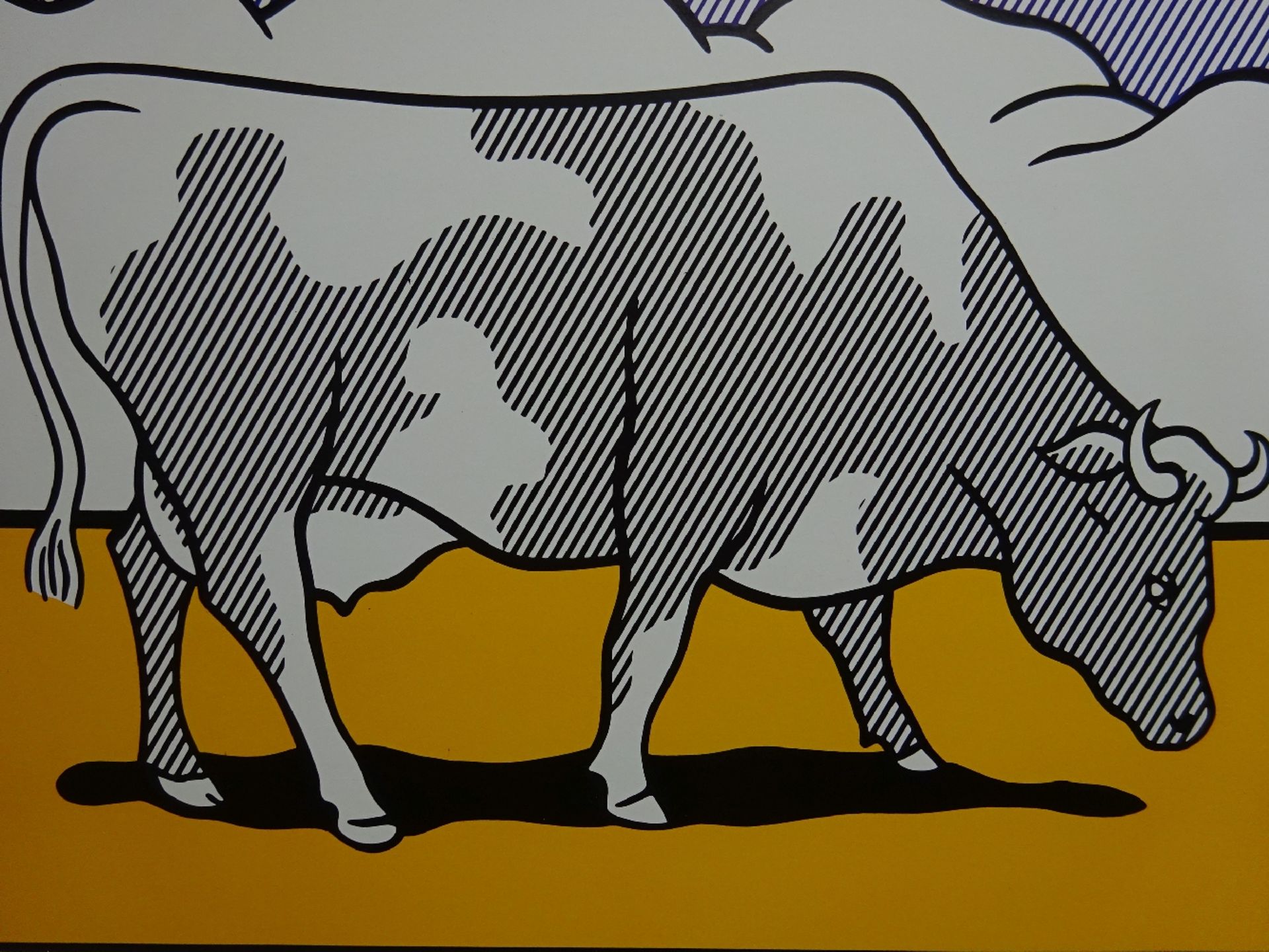 Lichtenstein - Cow going abstract