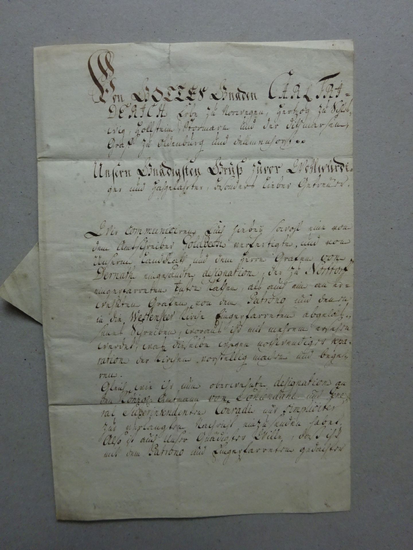 Carl Friedrich - Brief 1736 - Bild 3 aus 4