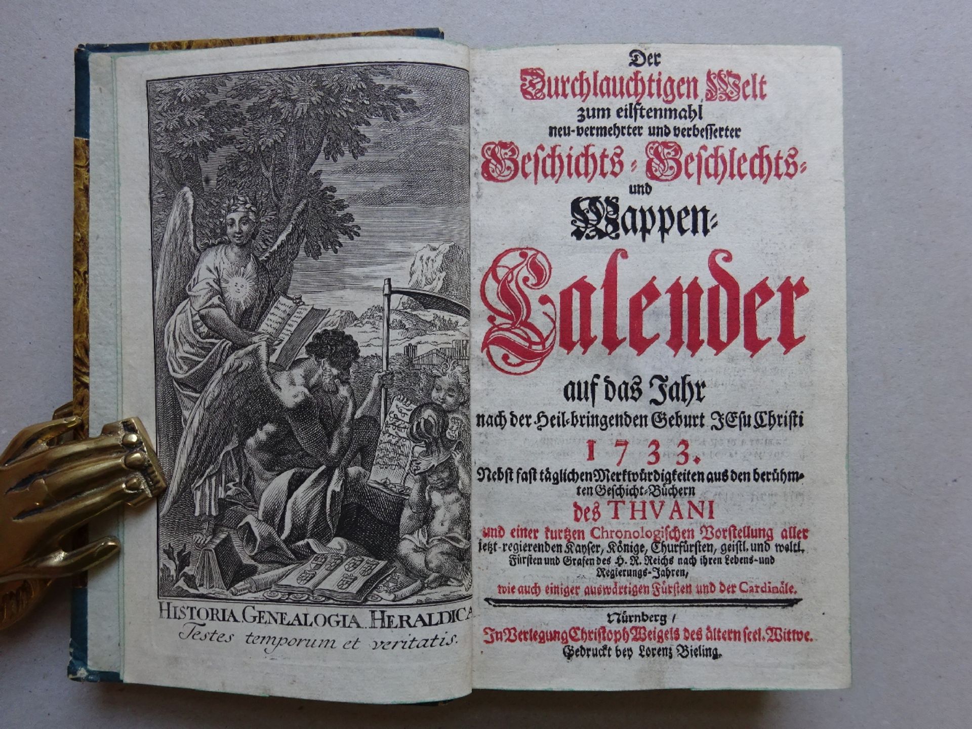 Wappen-Calender 1733 - Image 2 of 6