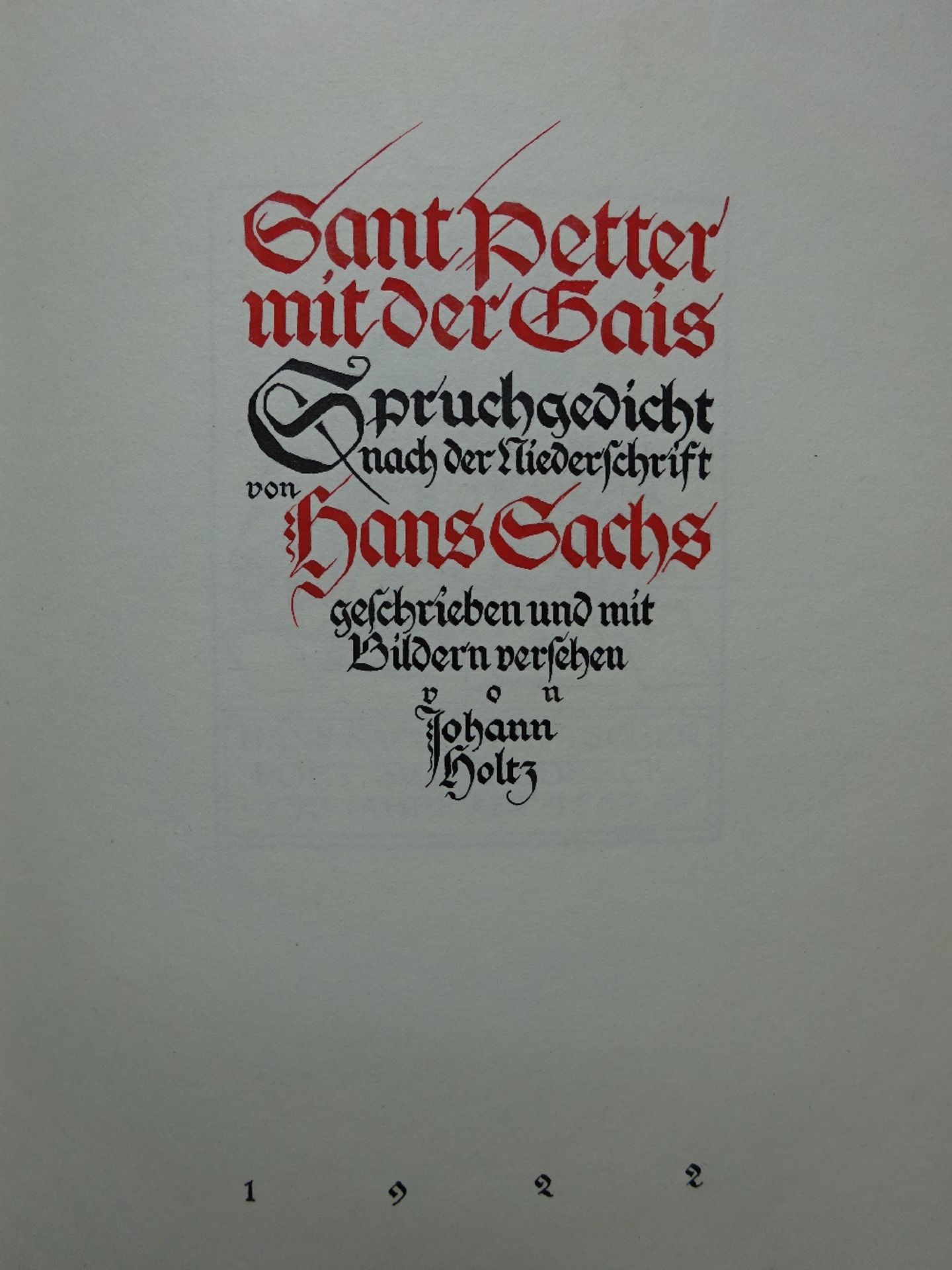 Sachs/Holtz - Sant Petter m.d. Gais - Image 2 of 14