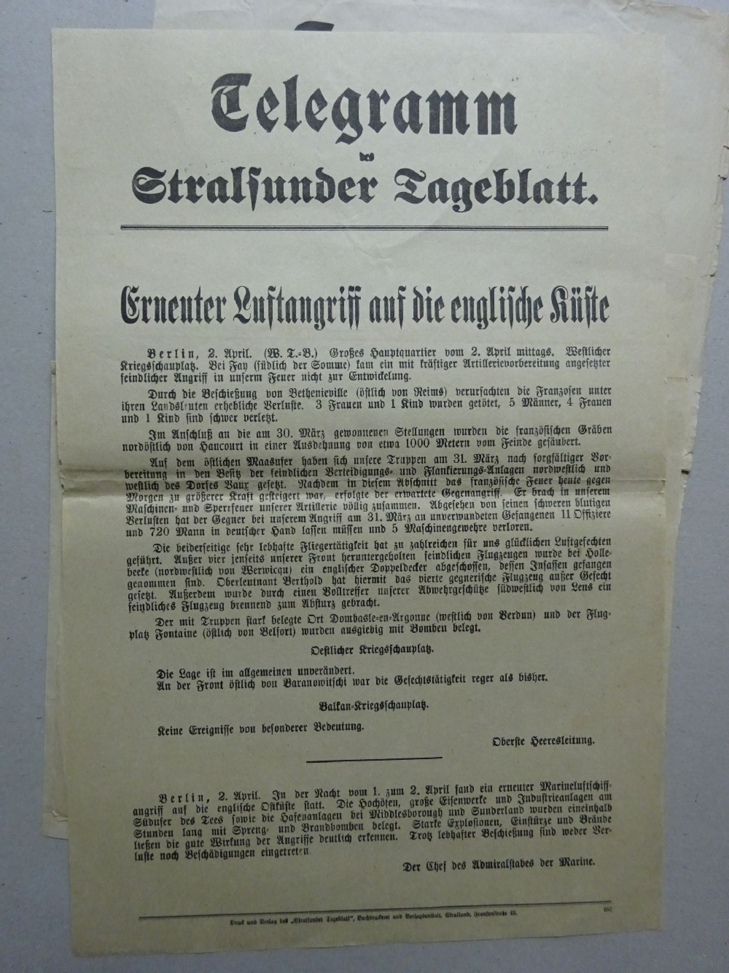 Konvolut 11 Anschlagplakate um 1915 - Image 3 of 4