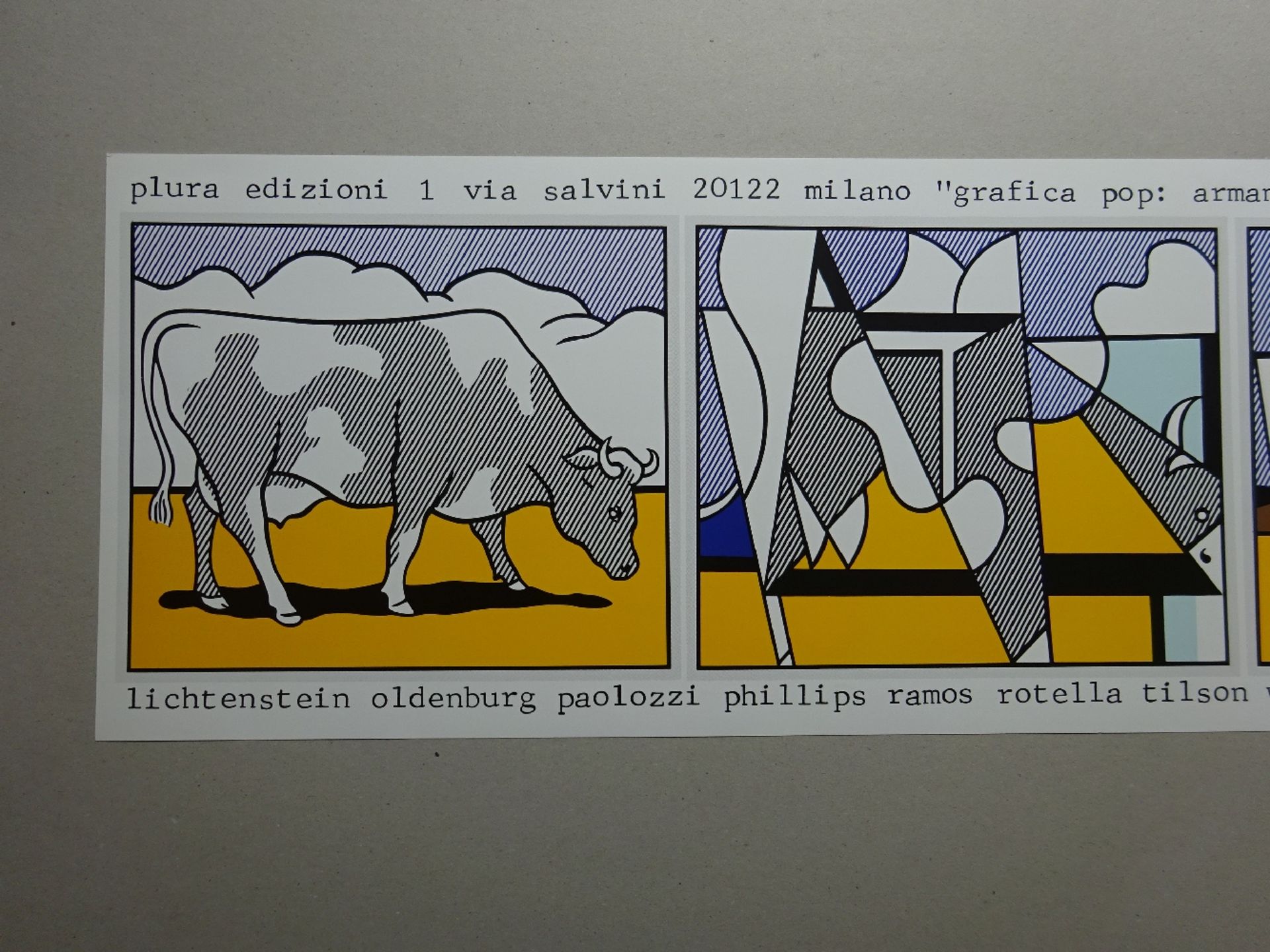 Lichtenstein - Cow going abstract - Image 2 of 4