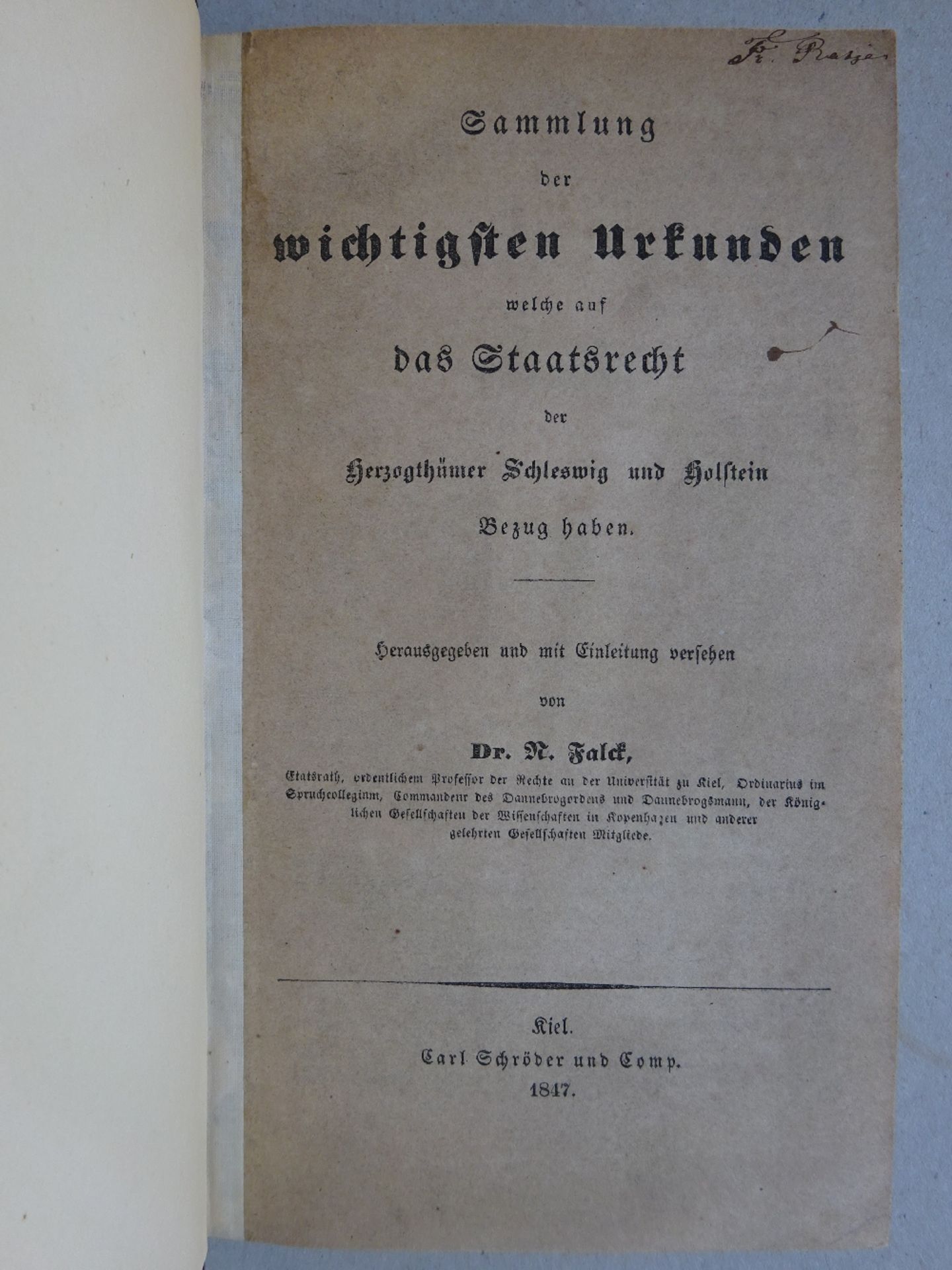 Falck - Urkunden Staatsrecht - Image 2 of 4