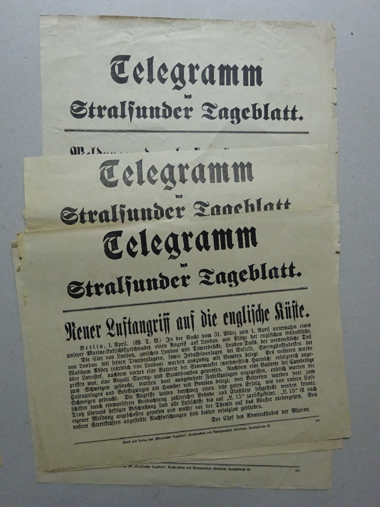 Konvolut 11 Anschlagplakate um 1915 - Image 4 of 4