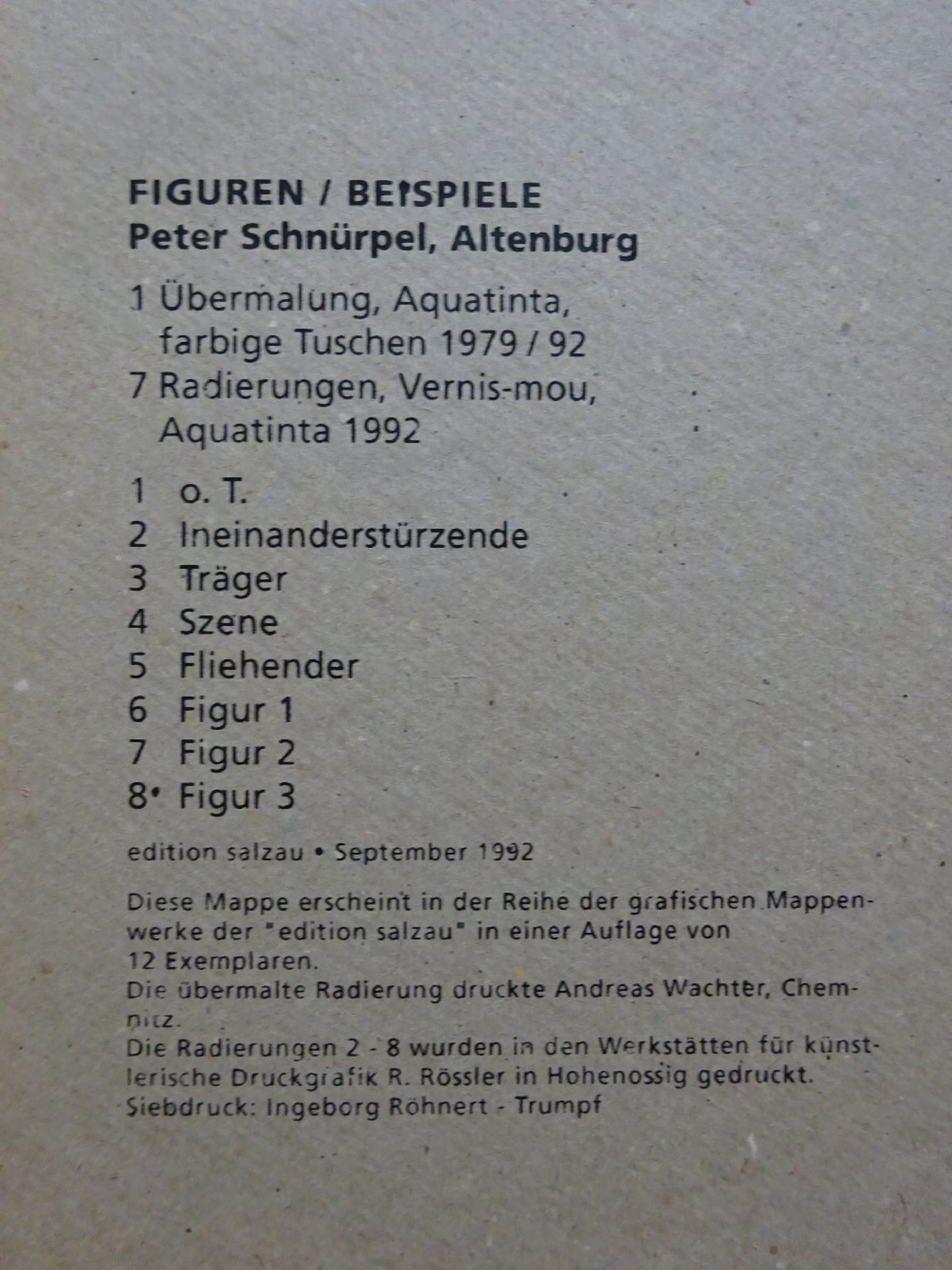 Schnürpel - Figuren (Mappe) + 3 Bll. - Bild 2 aus 8