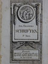 Gessner - Schriften Bde. 1-4