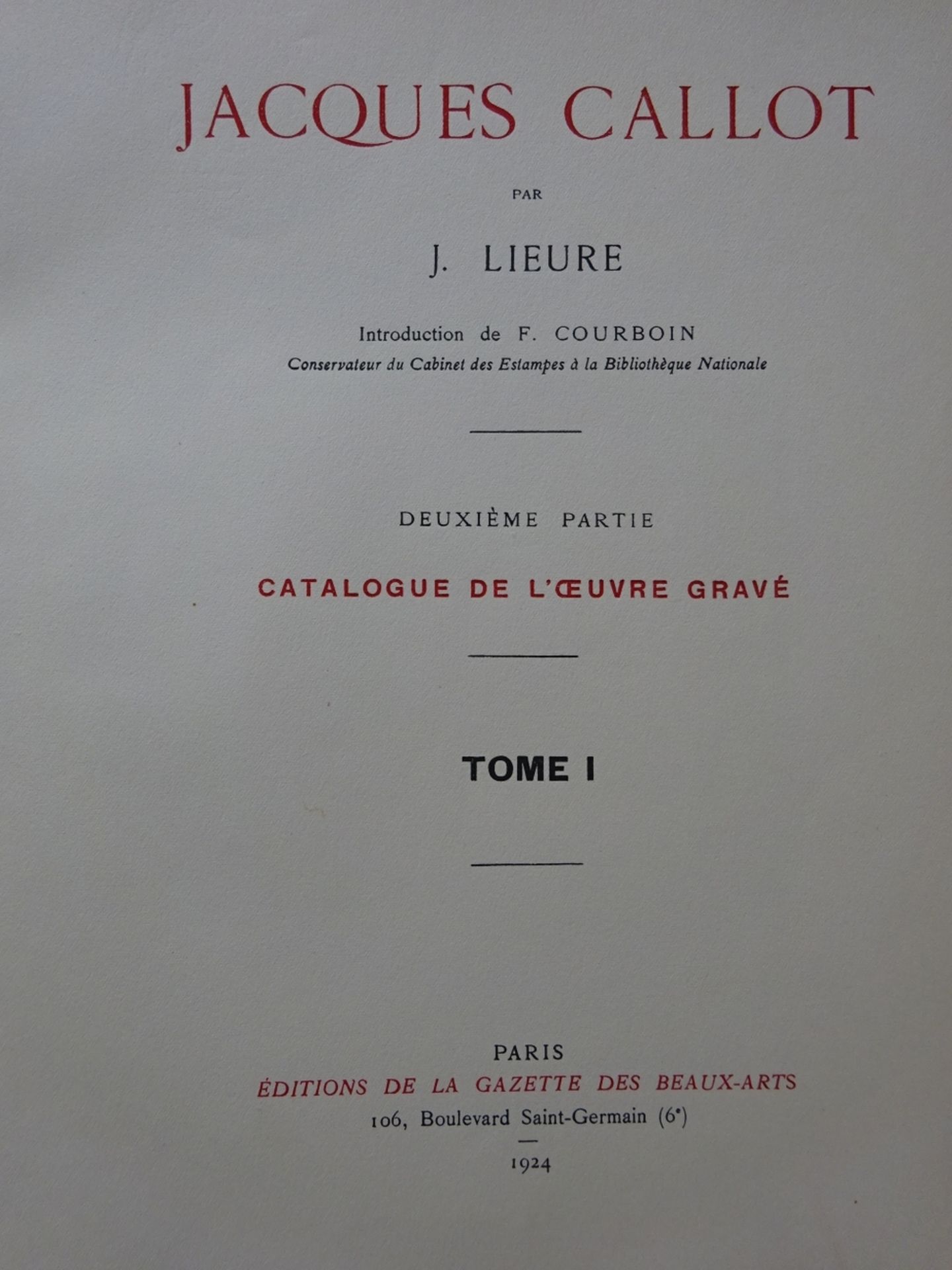 Lieure - Jacques Callot 3 Bde. - Bild 2 aus 6