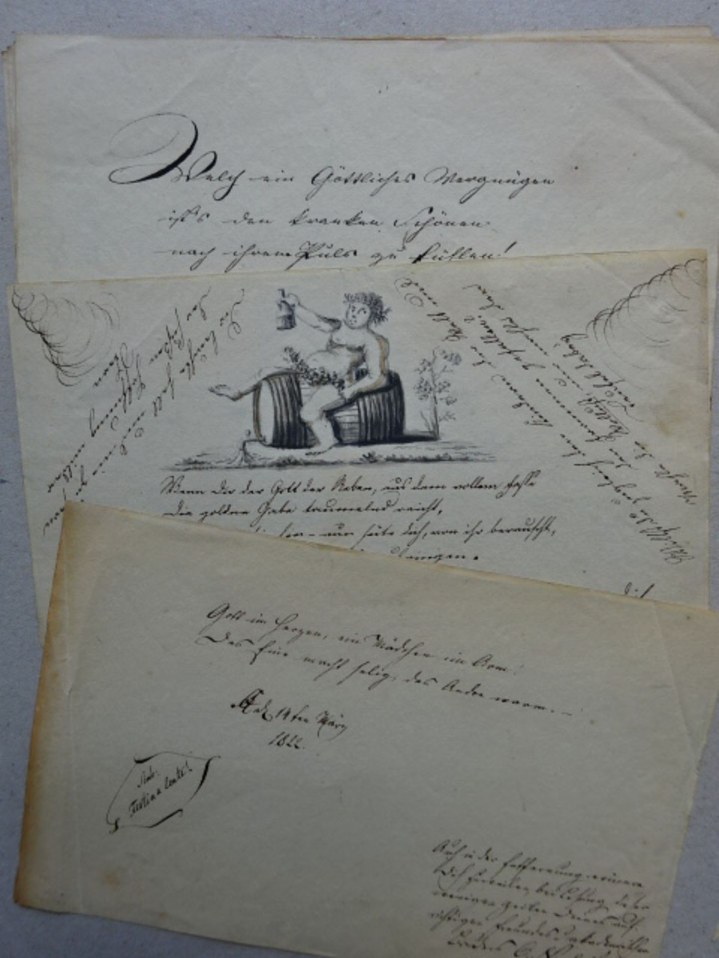 Poesie-Album Kiel 1855 - Bild 6 aus 7