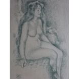 Lemmen - Femme assise nue
