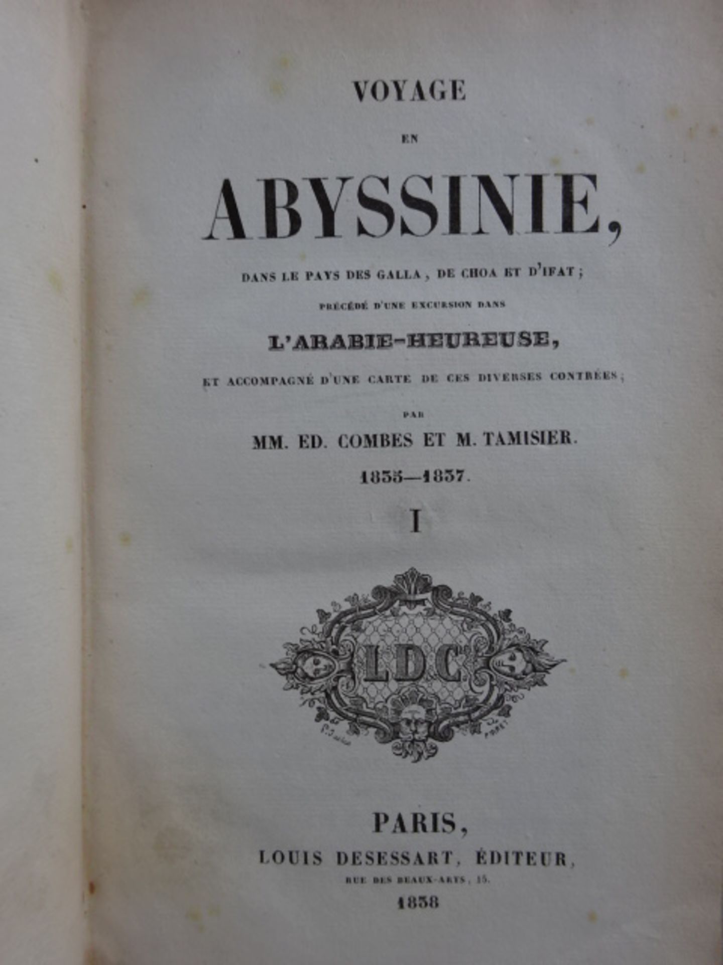 Combes - Voyage Abyssinie 4 Bde. - Image 2 of 5