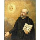 UNBEKANNTER MALER (XVIII - XIX). Ignatius von Loyola. 19. Jahrhundert.