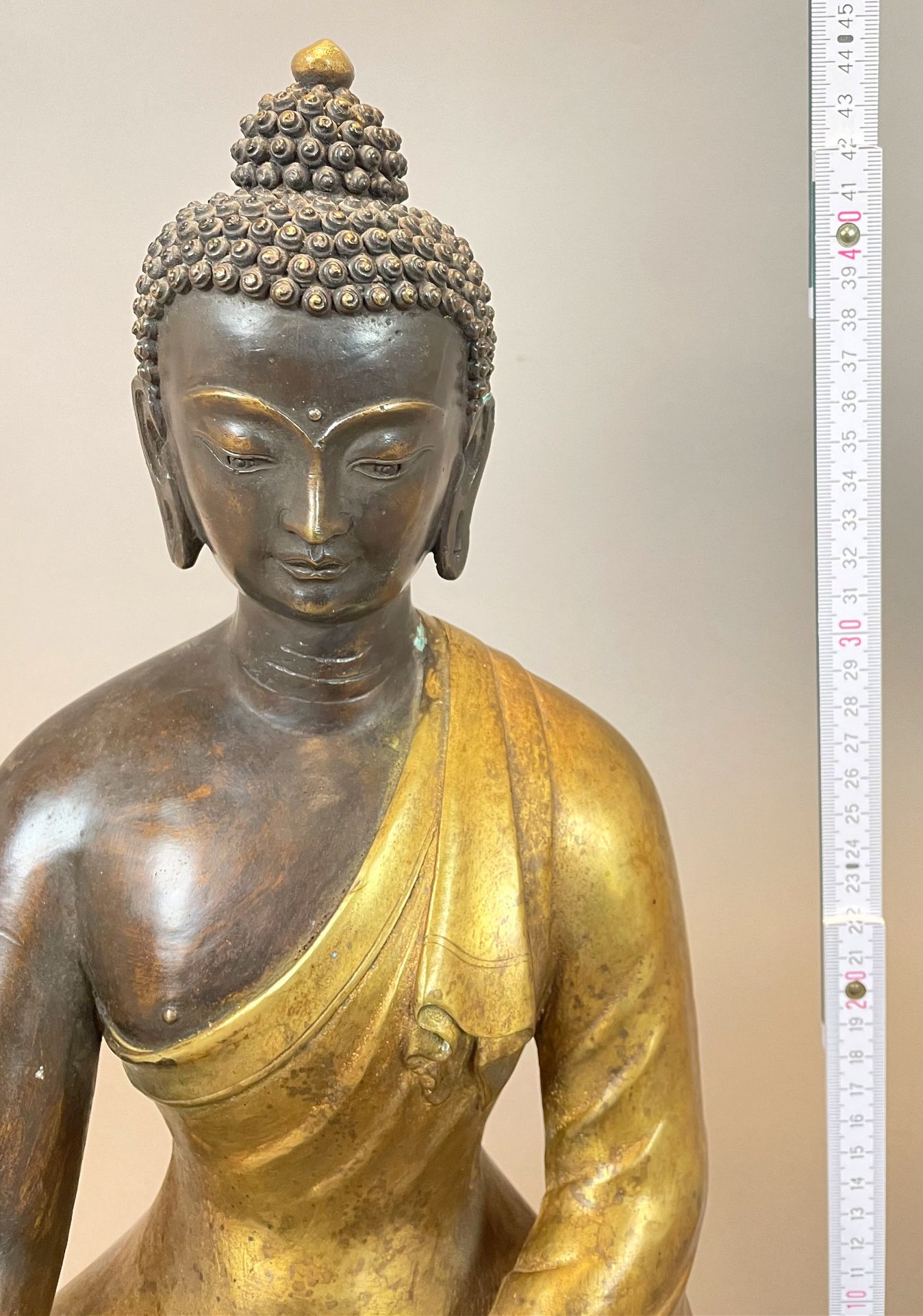 Buddha. Tibet oder Nepal. Im Lotussitz. 20. Jahrhundert. - Image 12 of 12