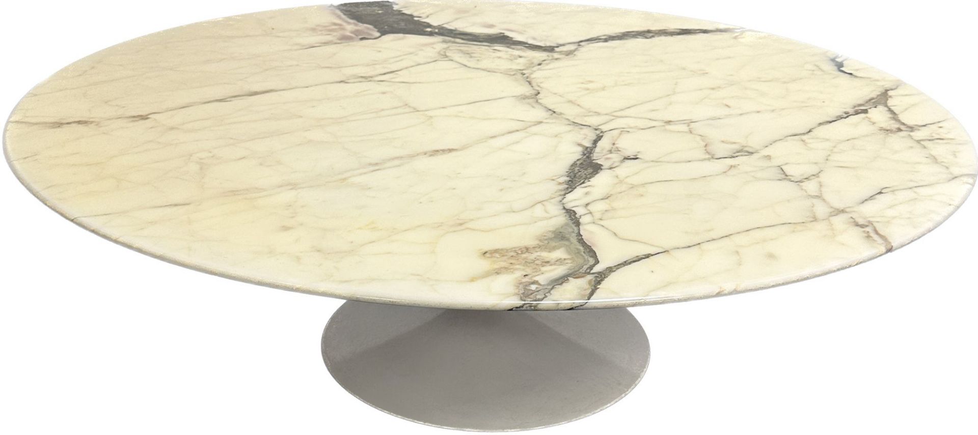 Eero SAARINEN (1910 - 1961). Sofa table. "Tulip". Marble. Knoll International.