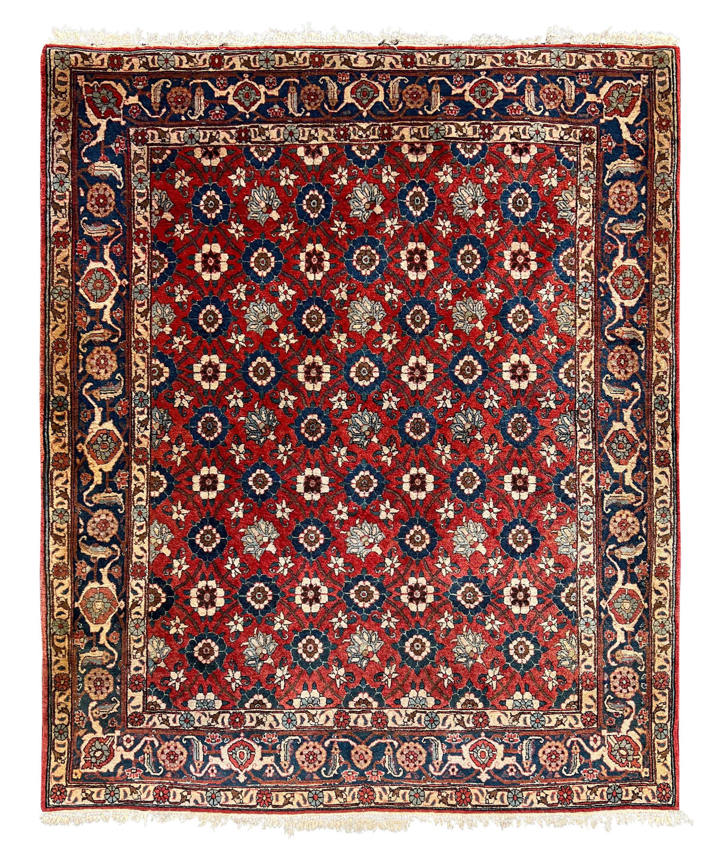 Veramin oriental carpet. Patterned through.