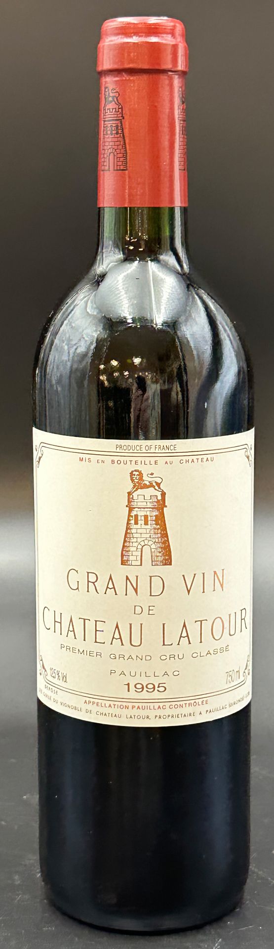 1 bottle of red wine. Bordeaux. Grand Vin de Château Latour. Pauillac. 1995. France