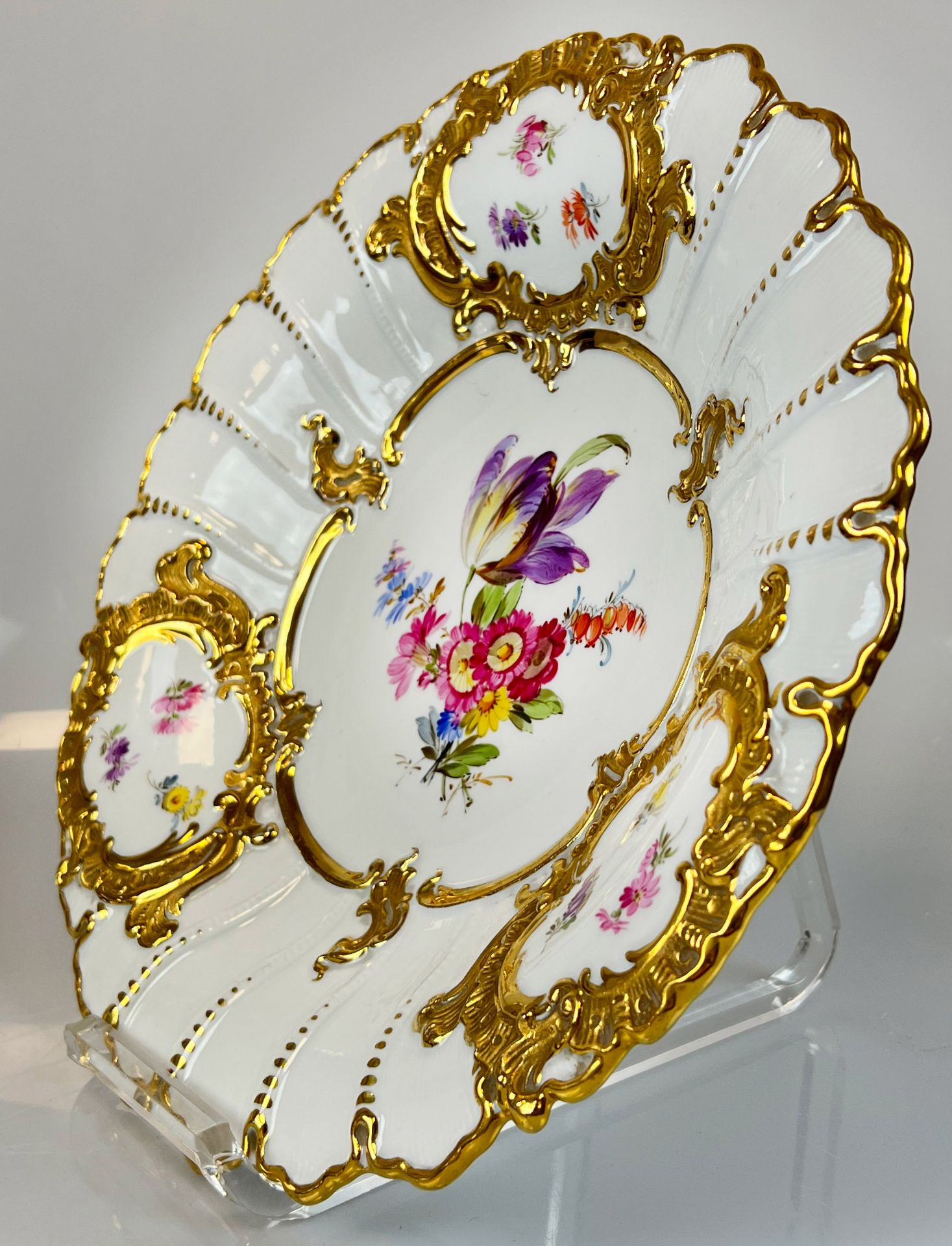 State plate MEISSEN. Around 1900. 1st choice. - Image 3 of 9