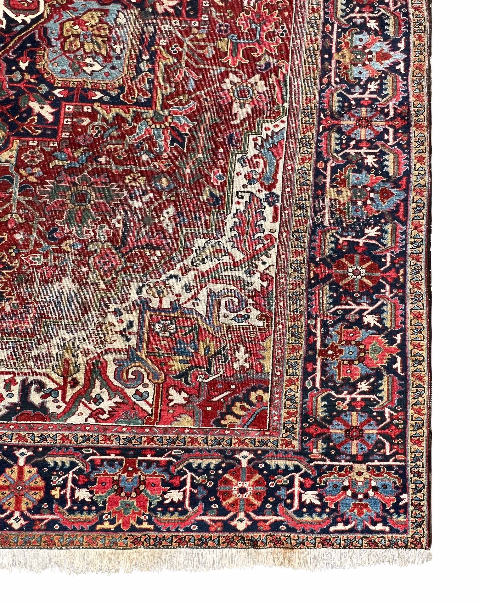 Heriz. Oriental carpet. Around 1910. - Image 10 of 17