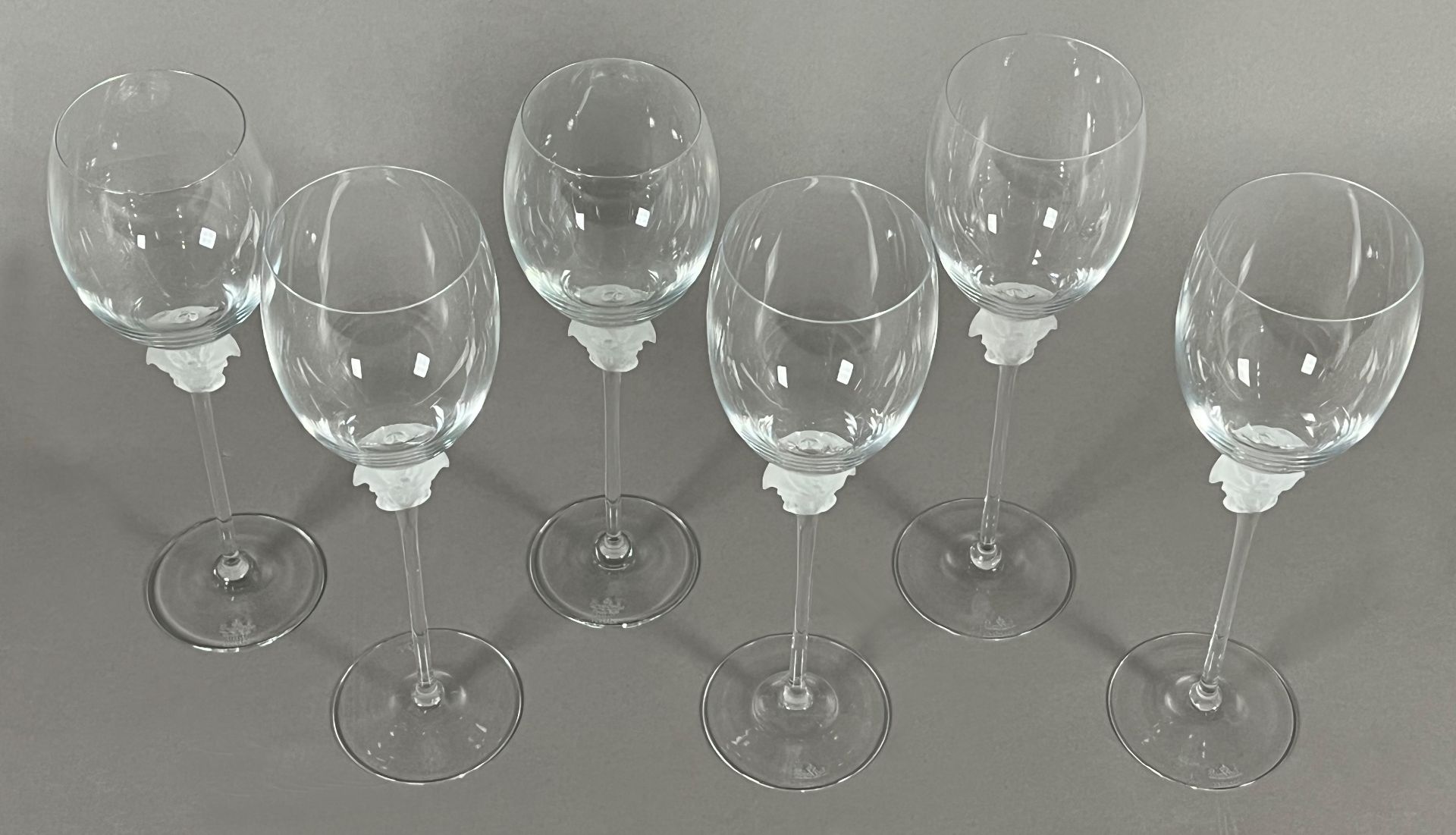 VERSACE by ROSENTHAL. "Medusa Lumiere". 6-piece set of wine glasses. - Image 3 of 8