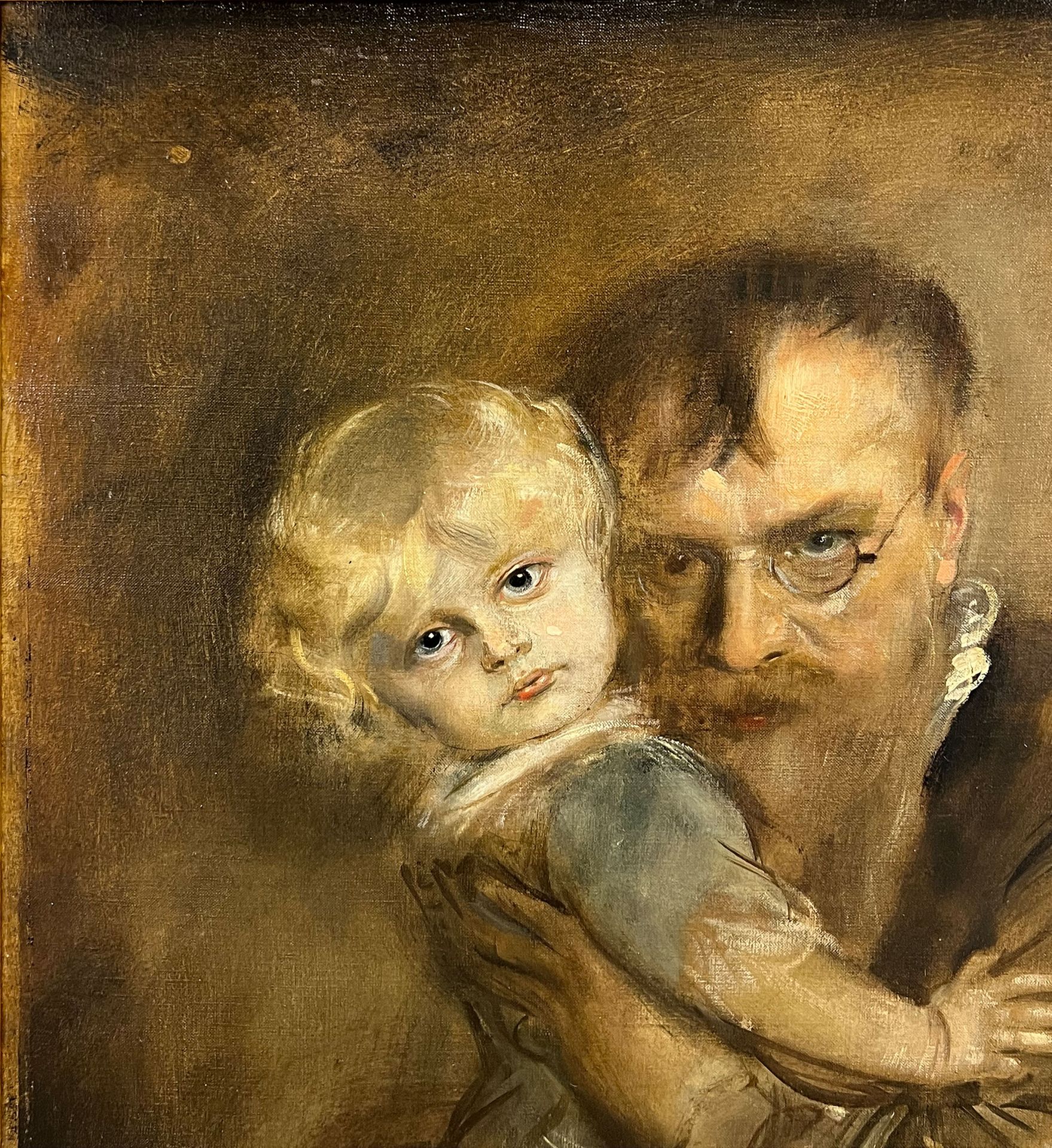 Franz Seraph VON LENBACH (1836 - 1904). Self-portrait with daughter Marion. - Image 3 of 11