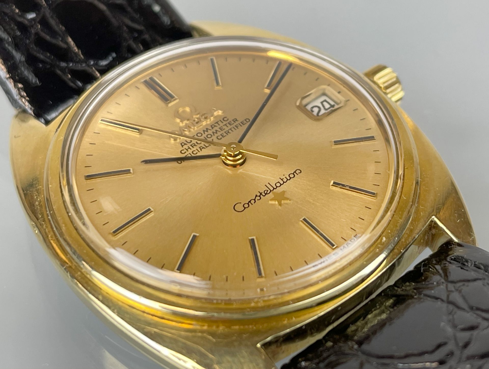 Men's wristwatch OMEGA Constellation. Chronometer. Automatic. Swiss. Vintage. - Image 5 of 7