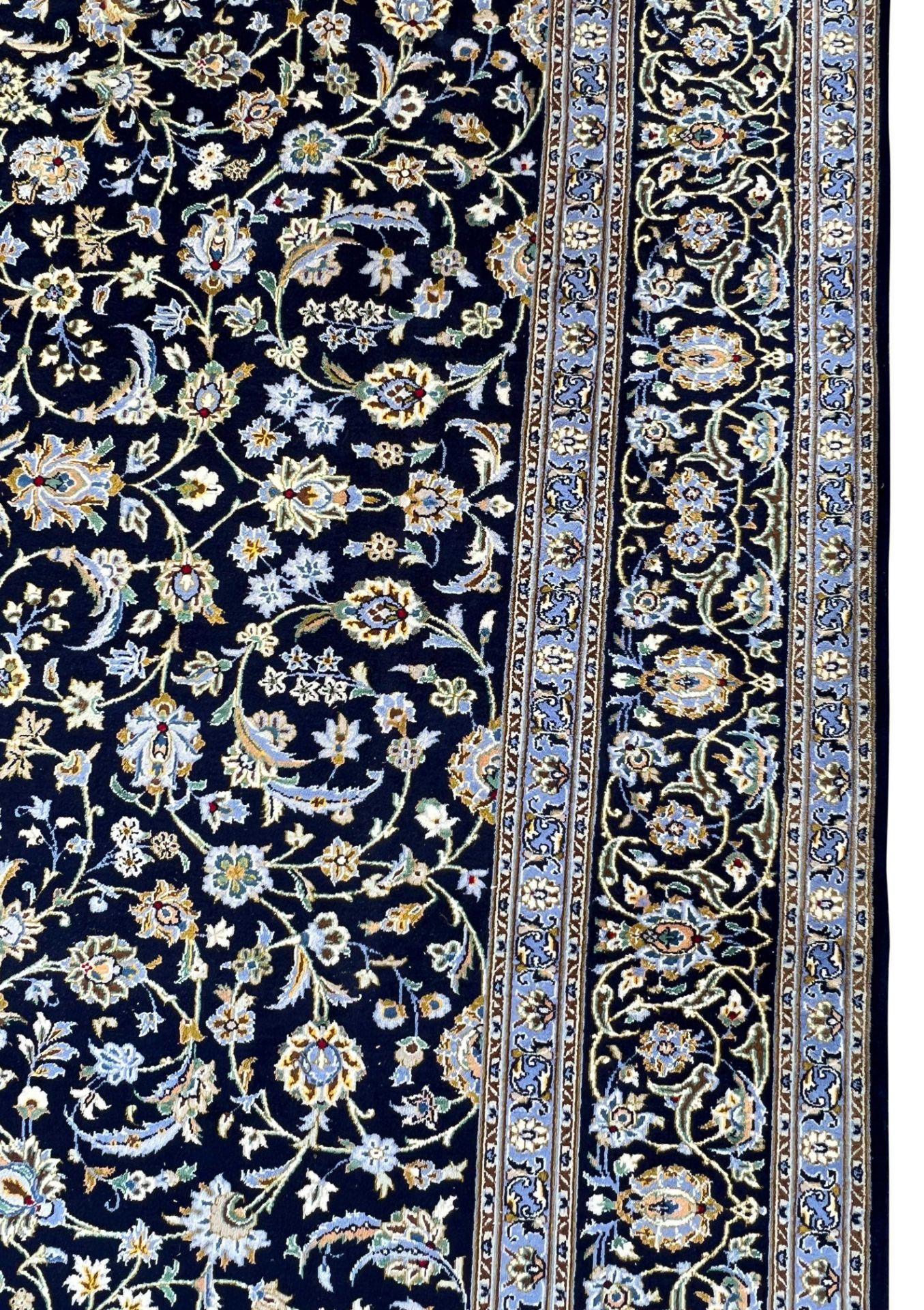 Keshan. Oriental carpet. Patterned through. - Image 7 of 16