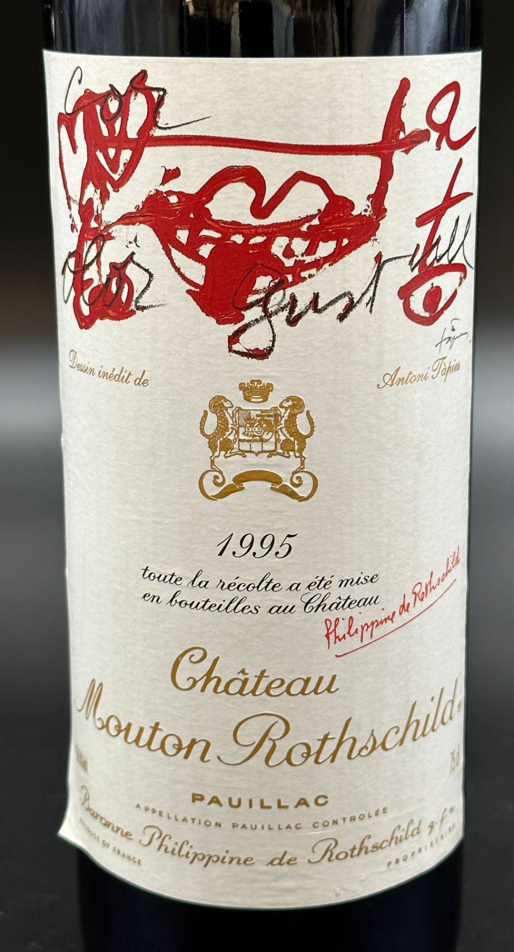 1 bottle of red wine. Château Mouton ROTHSCHILD. Paulliac. 1995. France. - Image 2 of 3