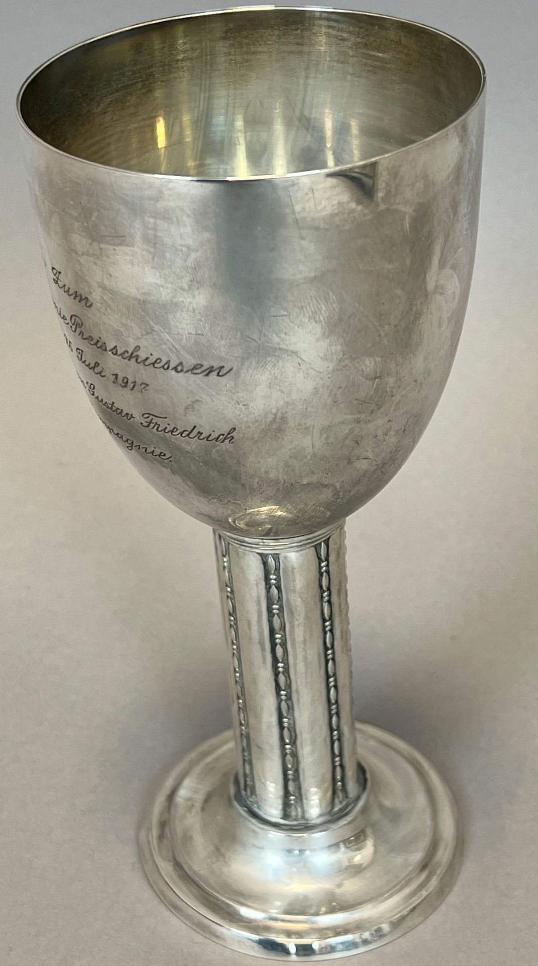 Cup made of 800 silver. Award ceremony. 1917. - Image 3 of 10