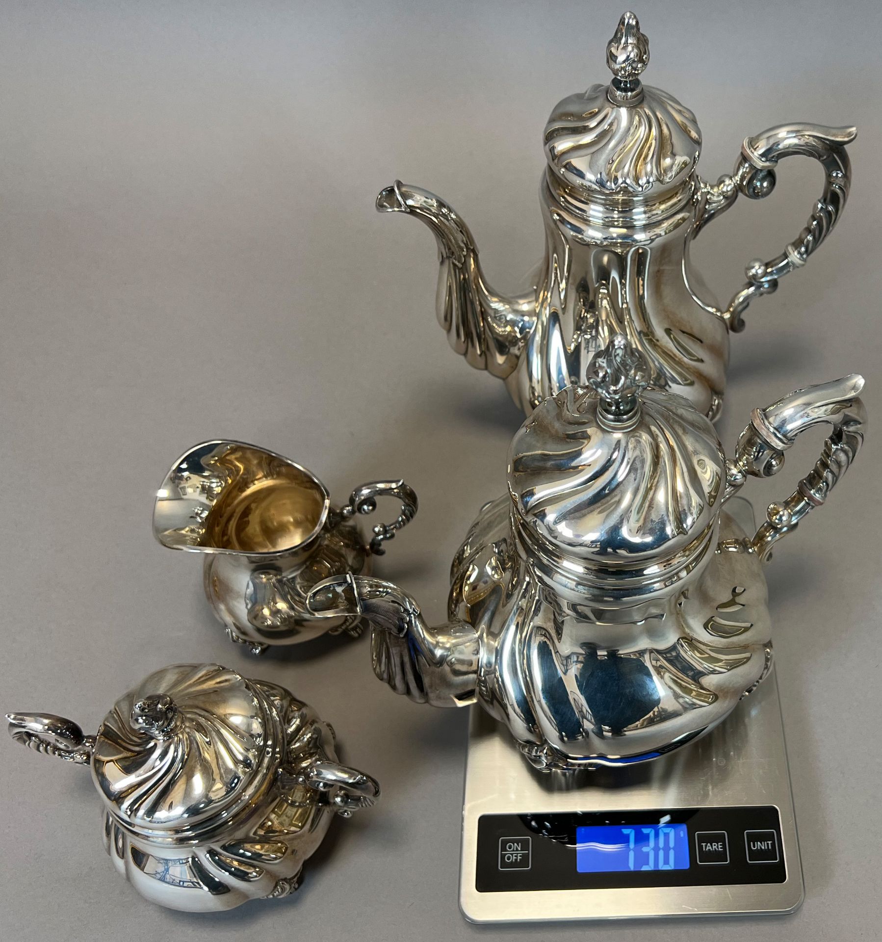 Tea/coffee service 4 pieces. 925 sterling. - Image 15 of 16