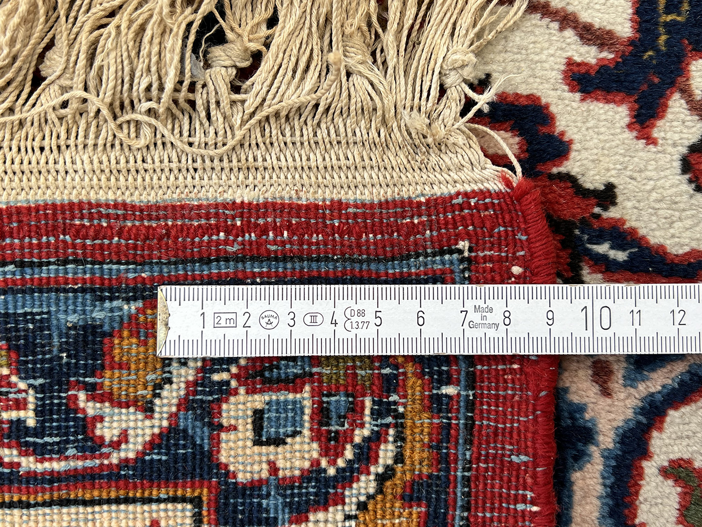 Isfahan. Najafabad. Workshop carpet. Light ground. Patterned through. - Image 16 of 16