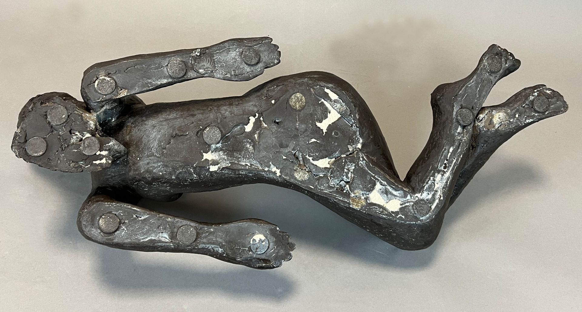 MONOGRAMIST (XX). Reclining female nude. Bronze. - Image 6 of 6