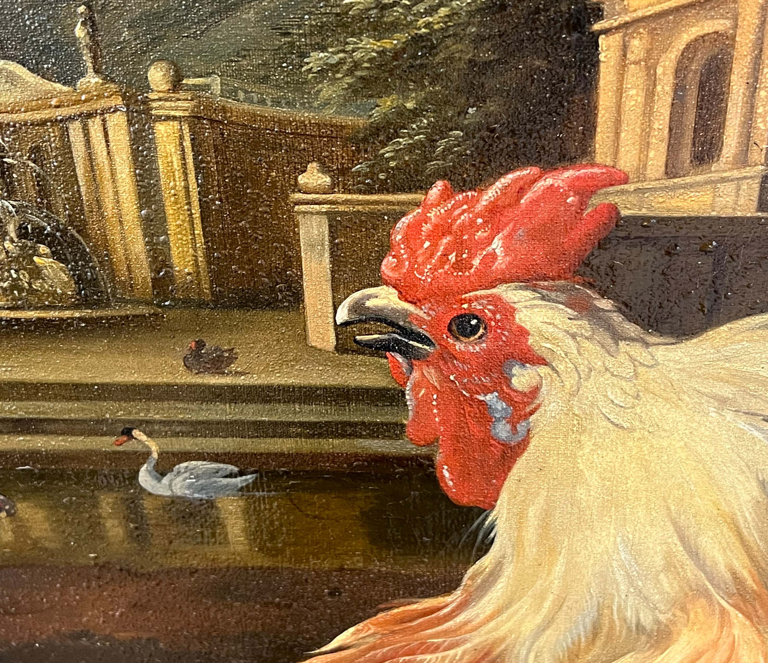 Probably around or after Melchior DE HONDECOETER (1636 - 1695). Feathered fowl. - Image 8 of 18