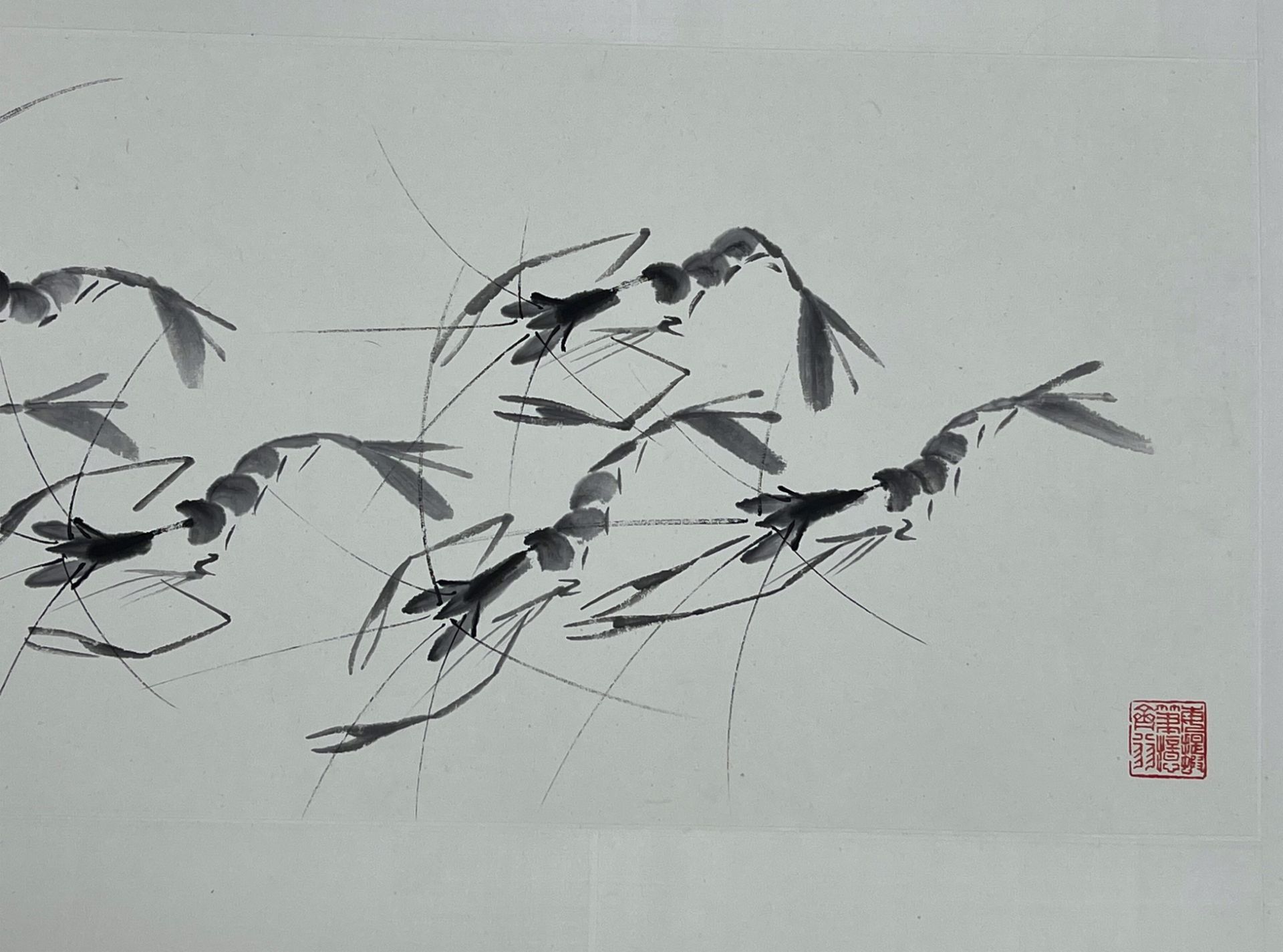 YANG, Xiuzhen (1909 - 2008). Shrimps. - Image 4 of 5