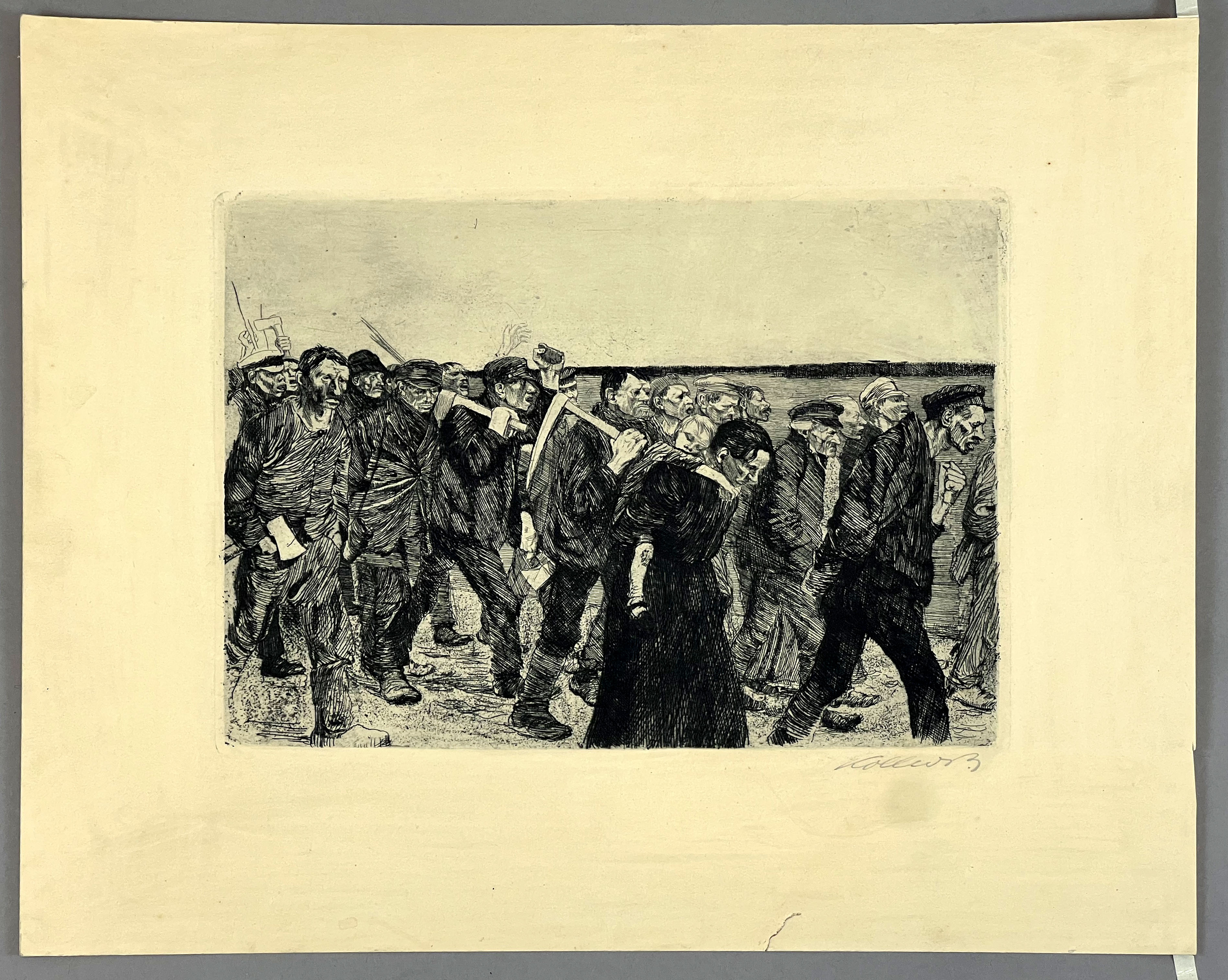 Käthe KOLLWITZ (1867 - 1945). Weaver's train. 1893/1897. - Image 2 of 13