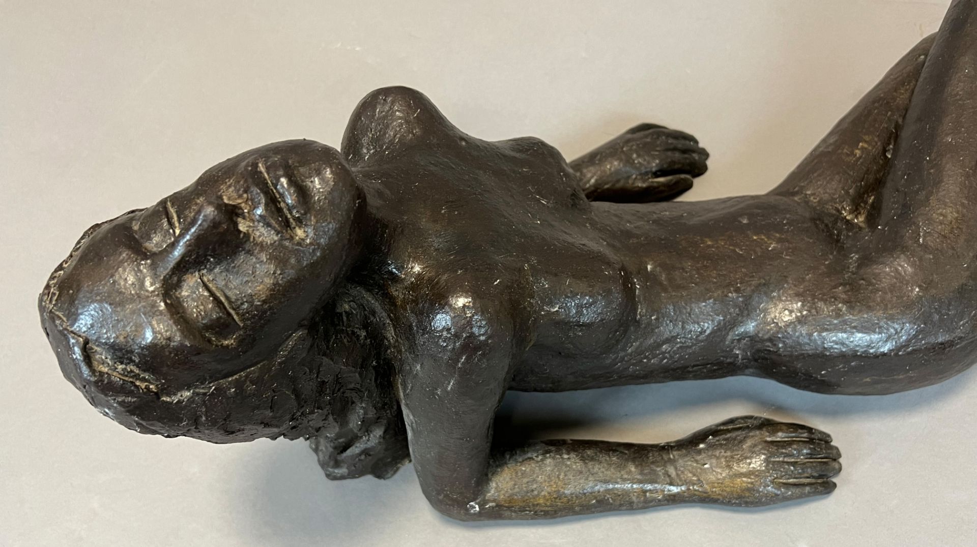 MONOGRAMIST (XX). Reclining female nude. Bronze. - Image 4 of 6