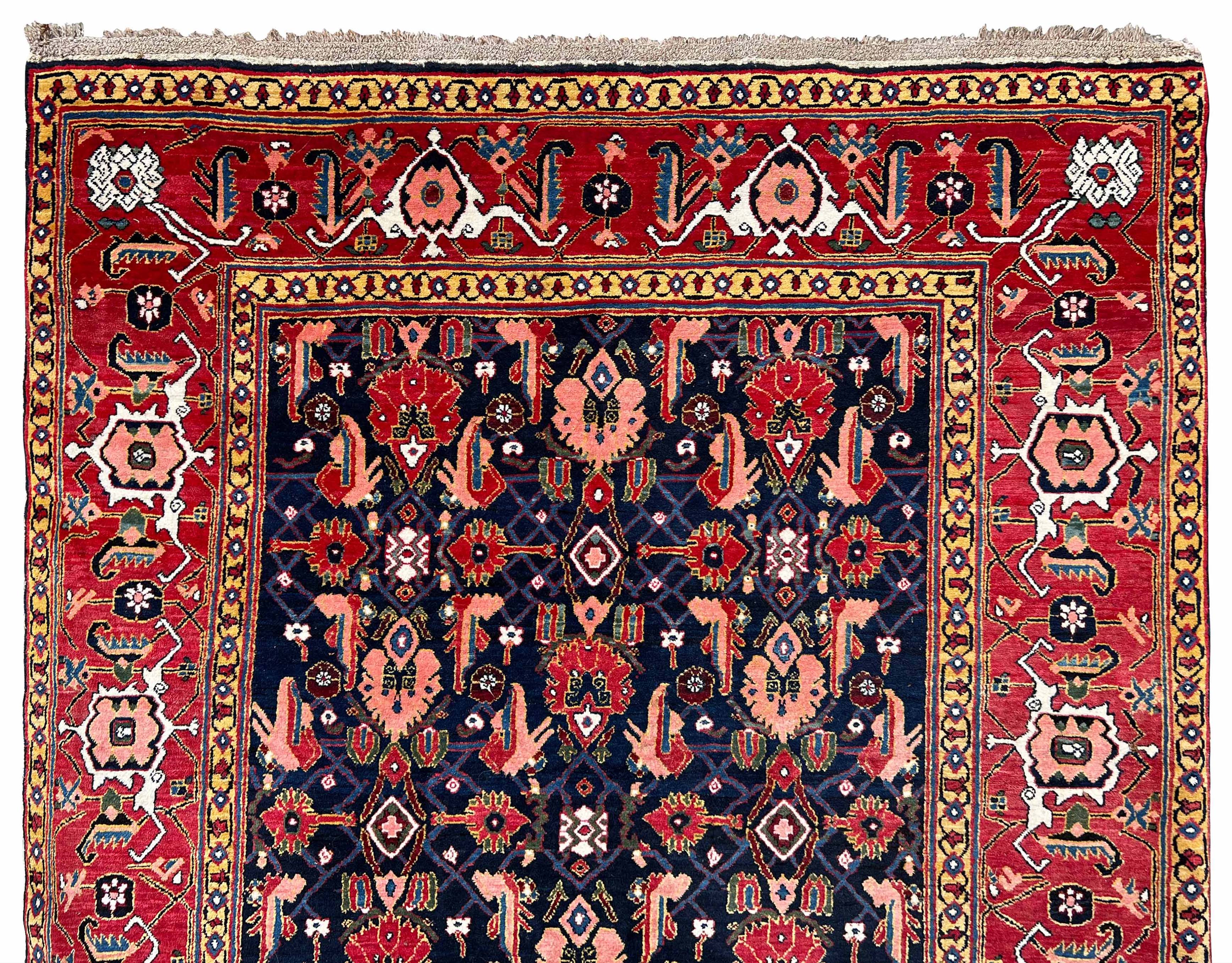 Ardebil oriental carpet. Interesting, rare design. - Image 2 of 9