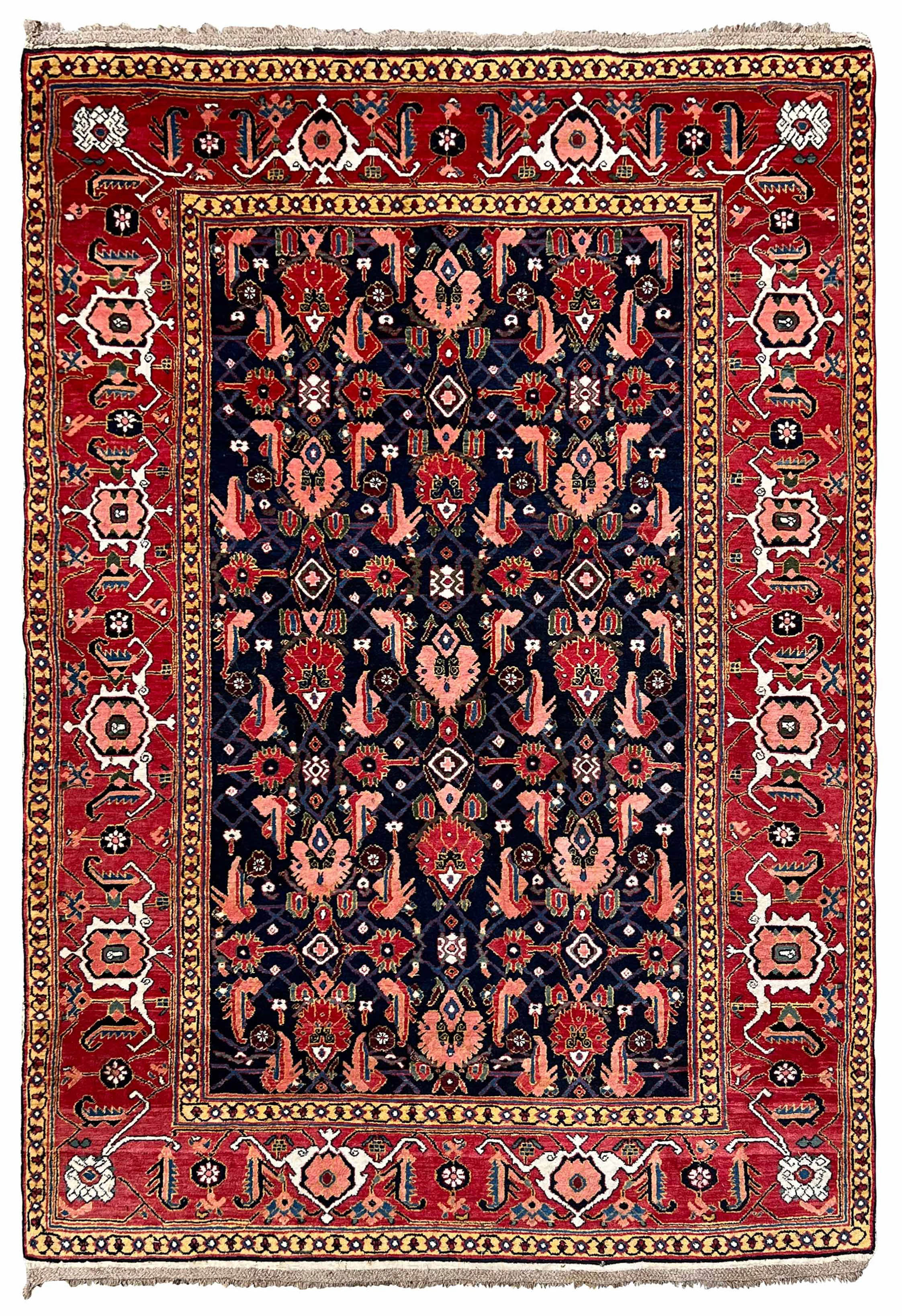 Ardebil oriental carpet. Interesting, rare design.