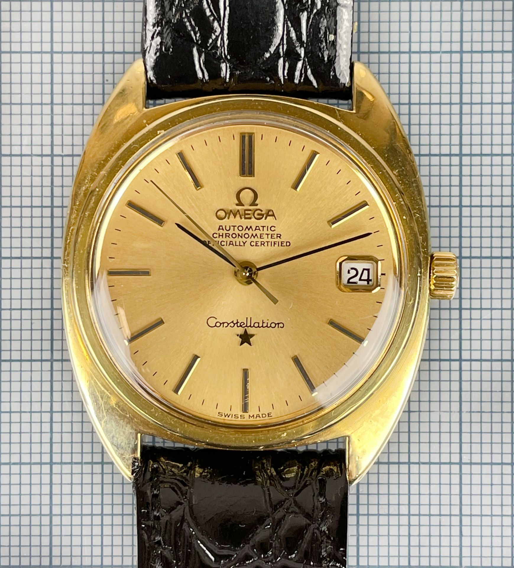 Men's wristwatch OMEGA Constellation. Chronometer. Automatic. Swiss. Vintage. - Image 7 of 7