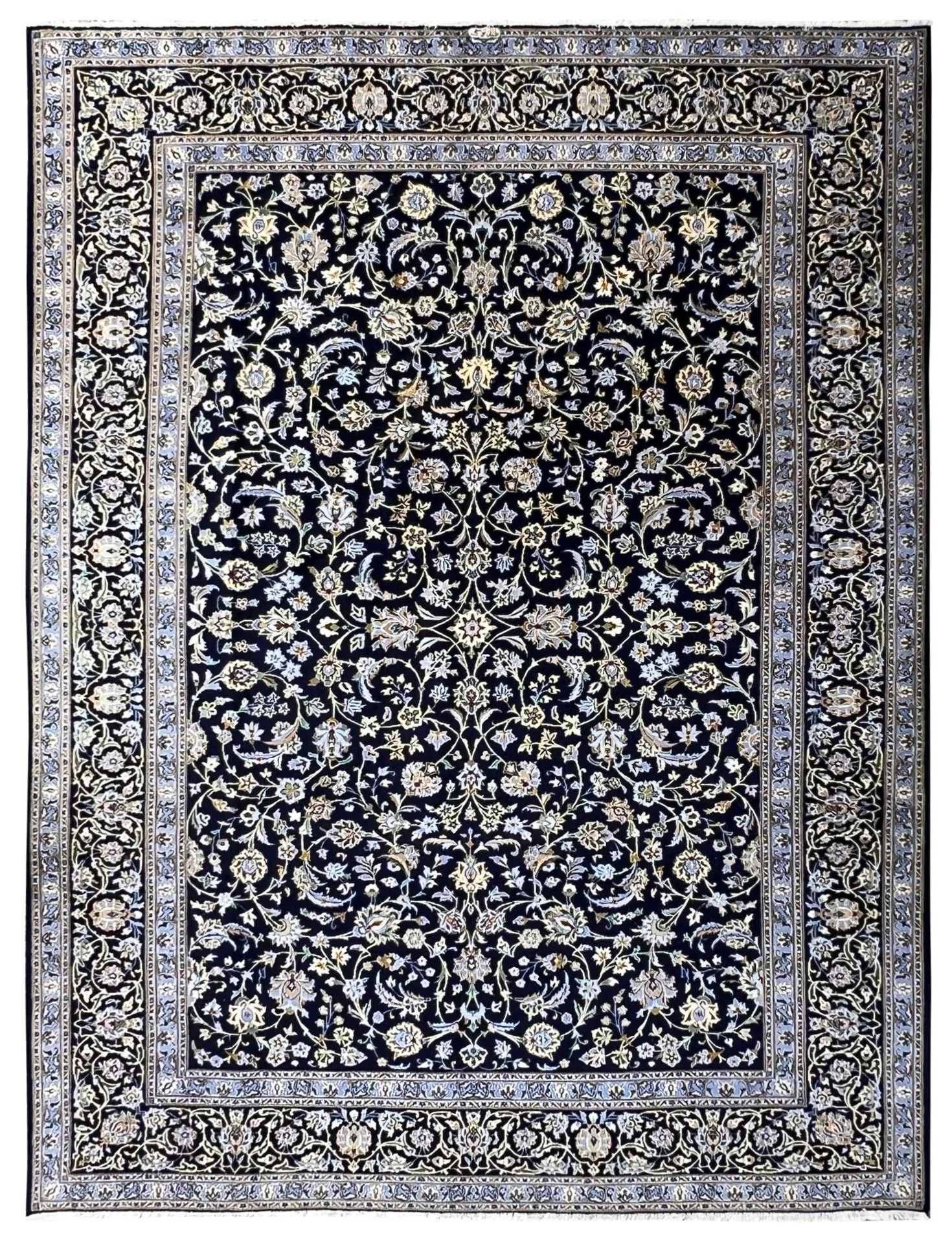 Keshan. Oriental carpet. Patterned through.