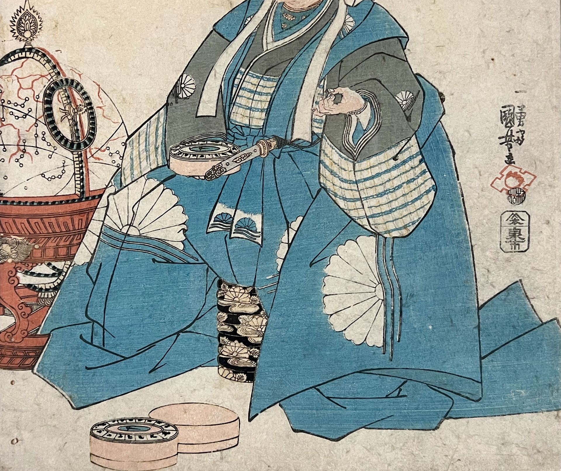 Kuniyoshi UTAGAWA (1798 - 1861). Kusunoki Masashige 楠正成. 1843-44. - Image 4 of 4