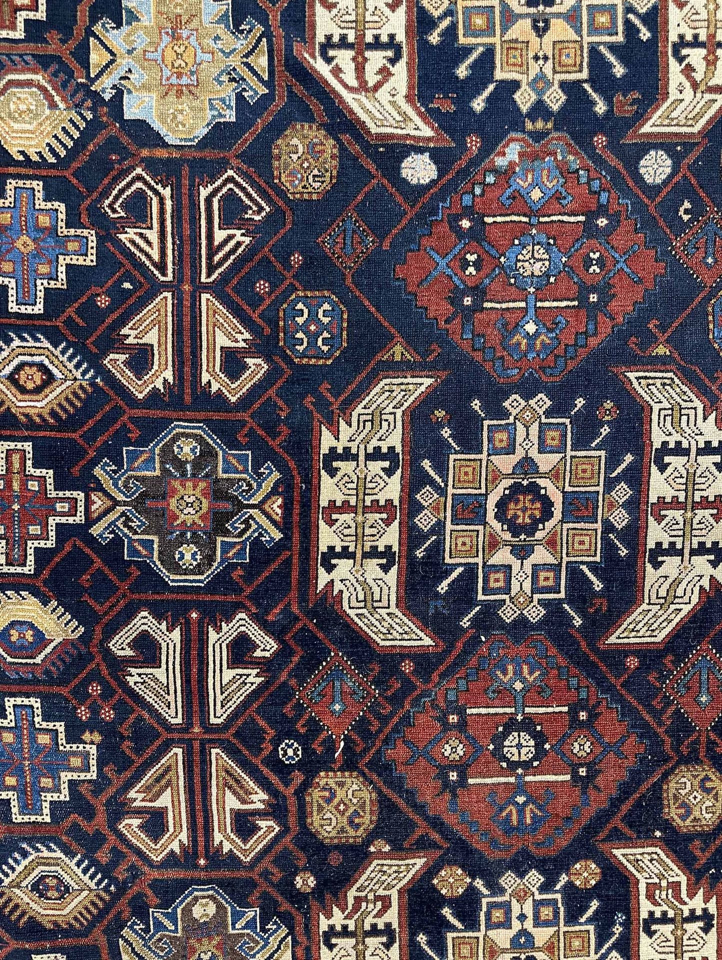 Großer Kaukasus Orientteppich. Antik. - Bild 6 aus 20