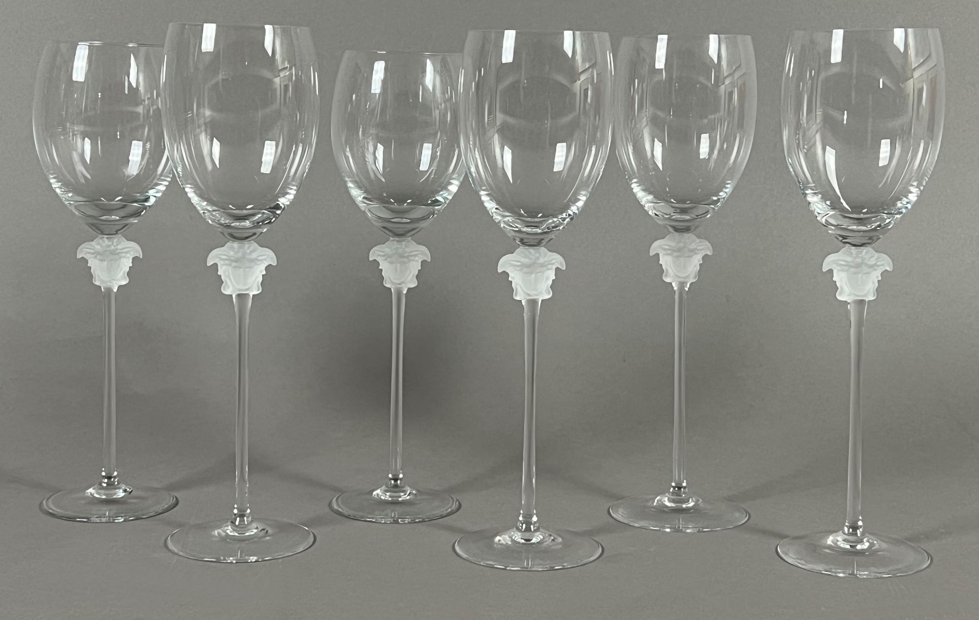 VERSACE by ROSENTHAL. "Medusa Lumiere". 6-piece set of wine glasses. - Image 2 of 8