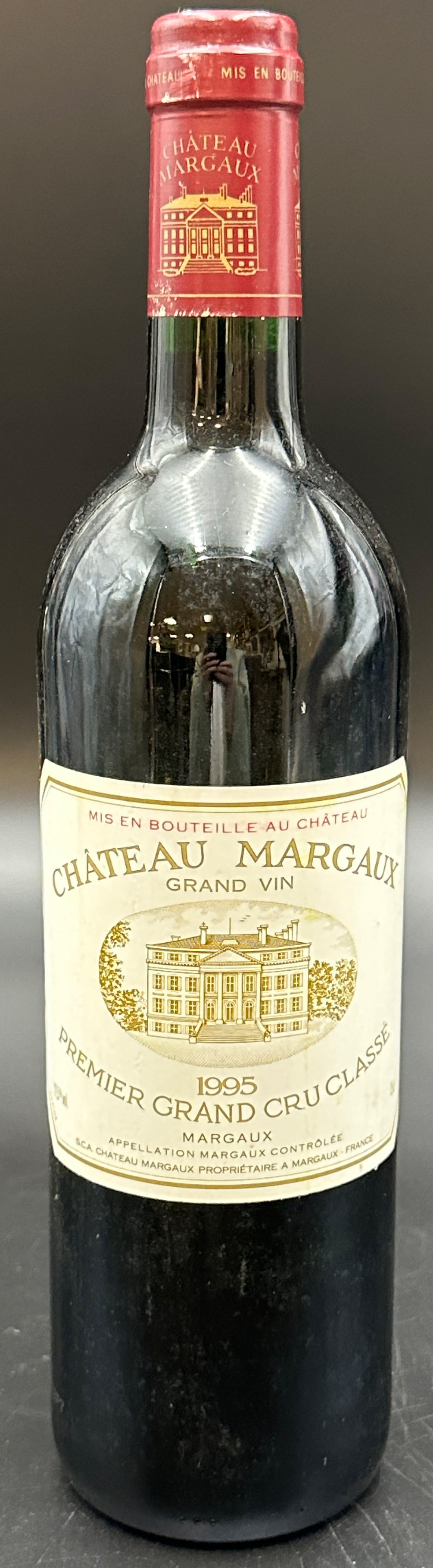 1 bottle of red wine. Château Margaux. Premier Grand Cru Classe. 1995. France.