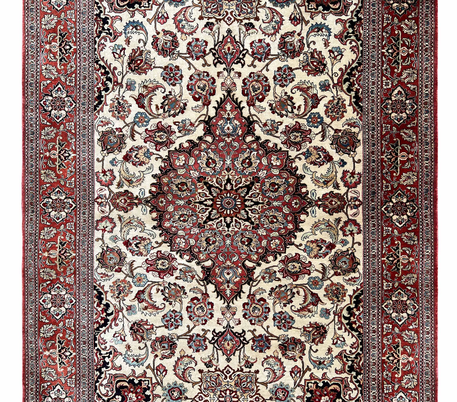 Ghom. Oriental carpet. Signed. - Image 3 of 9