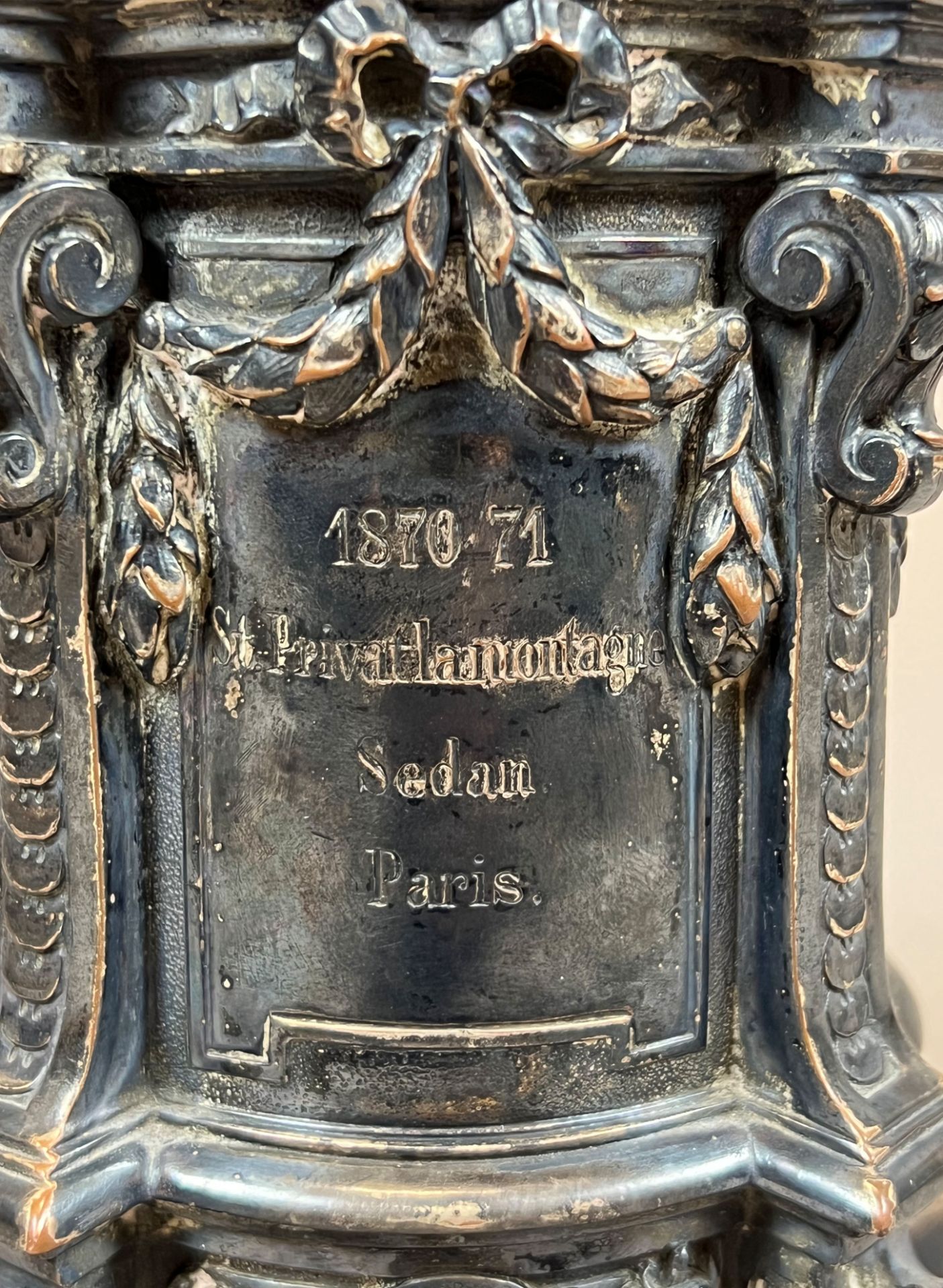 Commemorative cup / Gift to ''Major Freiherr von Ledebur''. 	Franco-Prussian War 1870-71. - Image 12 of 17