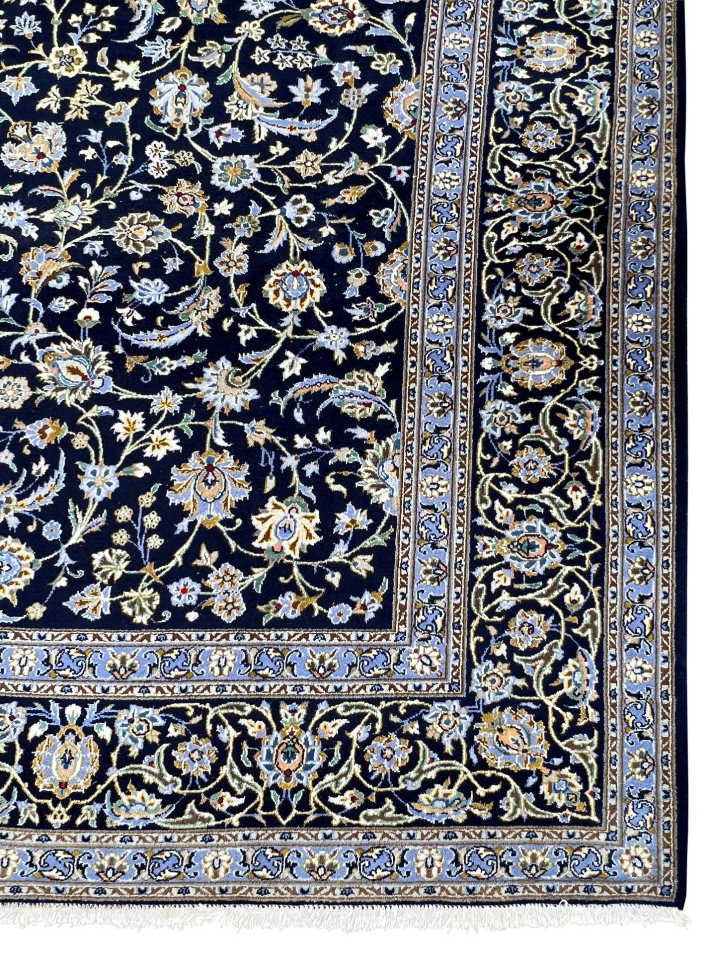 Keshan. Oriental carpet. Patterned through. - Image 10 of 16
