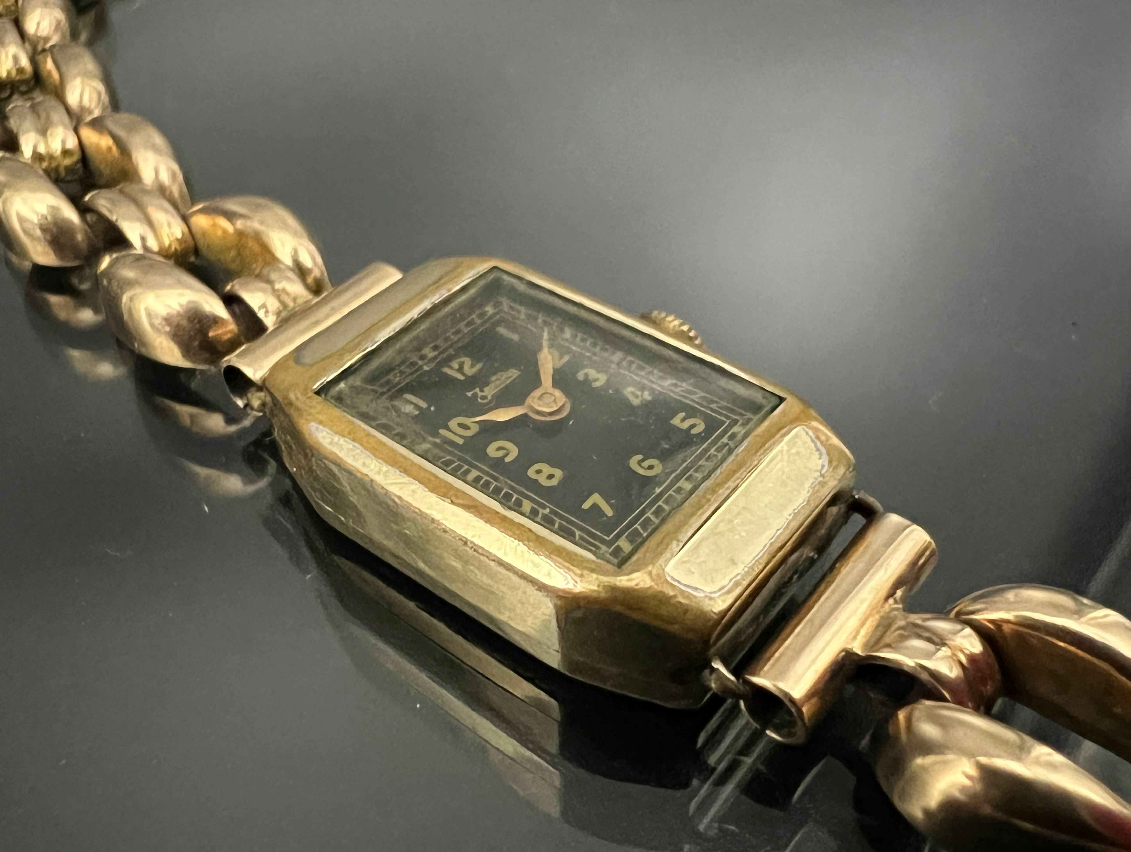 Ladies' wristwatch ZENTRA 333 yellow gold. - Image 3 of 6